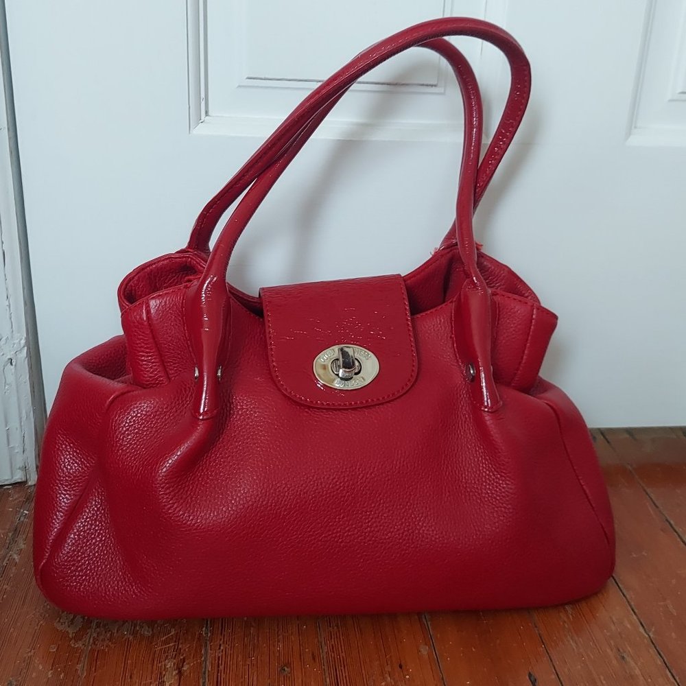 Pre loved LULU GUINNESS red genuine leather bag.